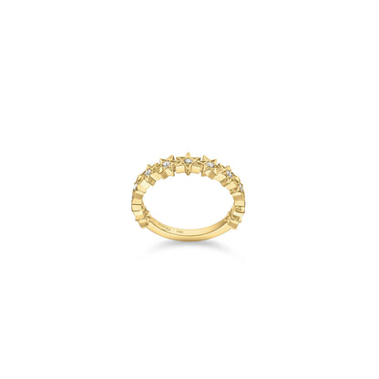 Cosmic Stargazer Ring in 18ct Yellow Gold with Diamonds