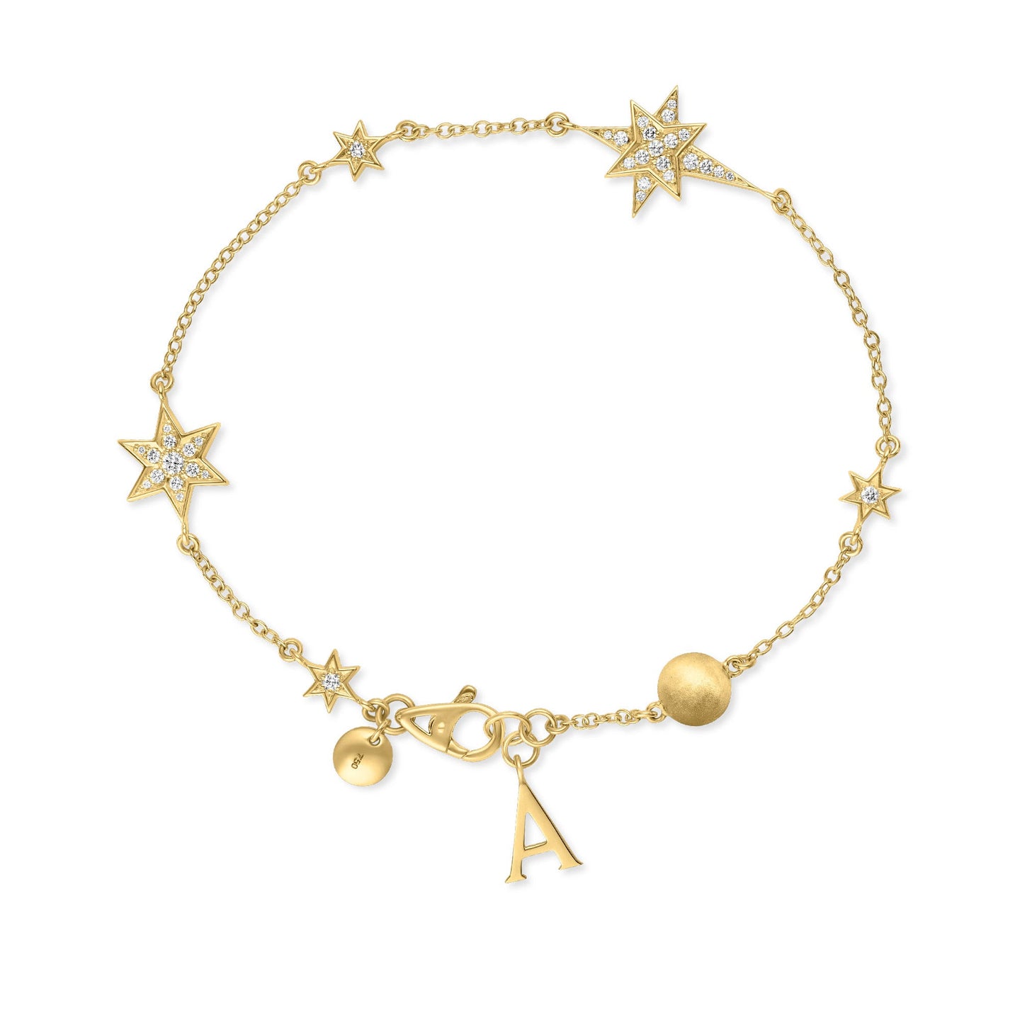 Cosmic Stargazer Bracelet in 18ct Yellow Gold with Diamonds