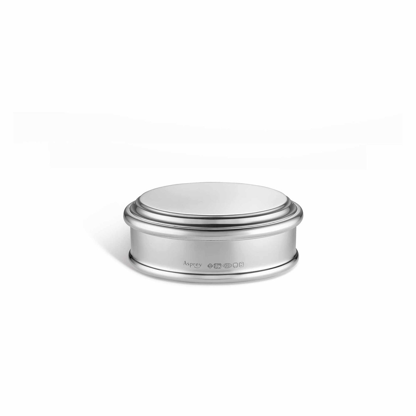Round Raleigh Box in Sterling Silver, Small