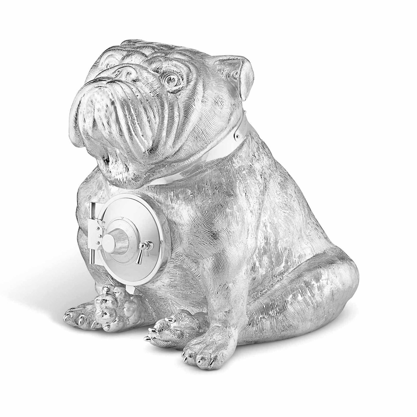 Numbered Edition Bulldog Safe in Sterling Silver