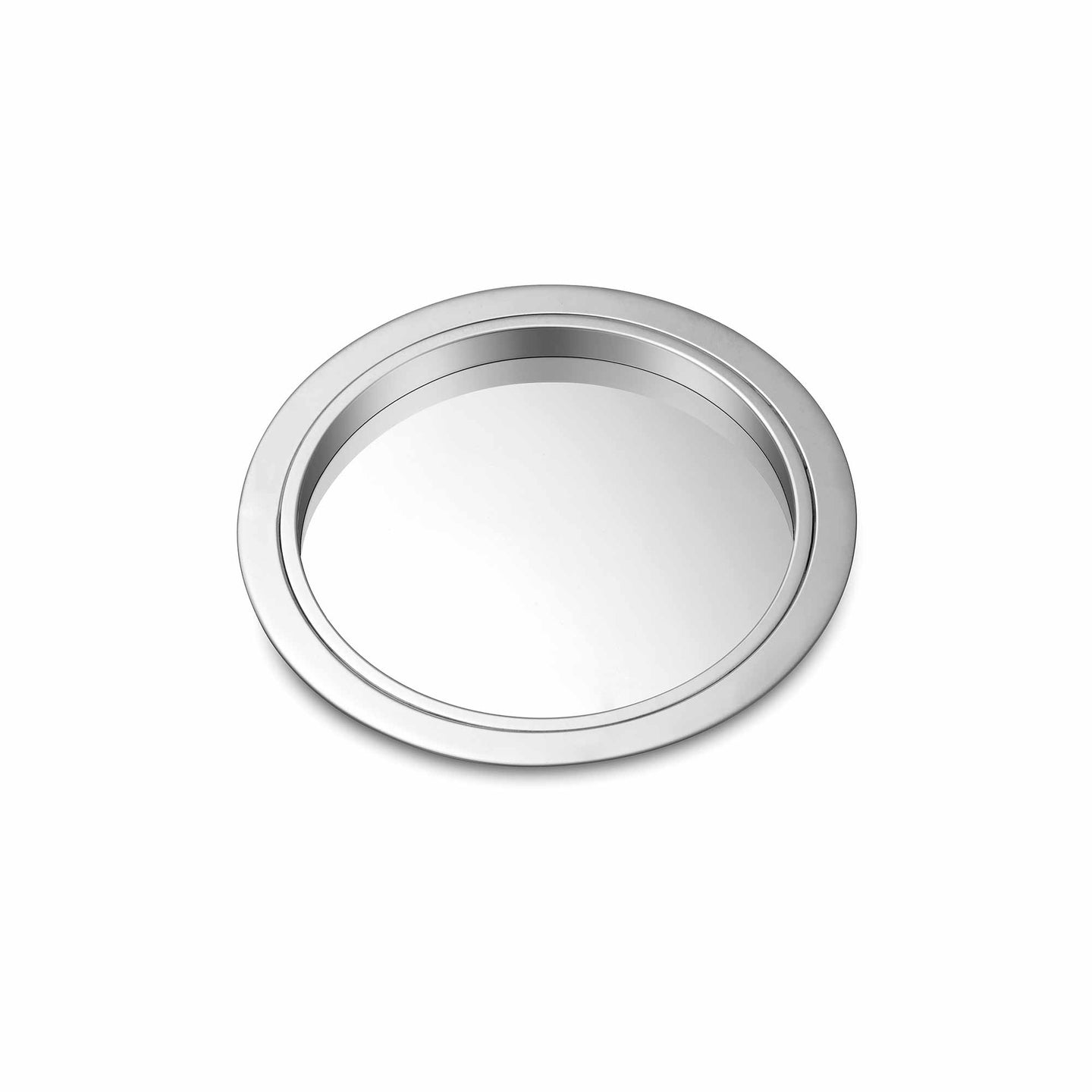 Small Pocket Makeup Mirror in Sterling Silver