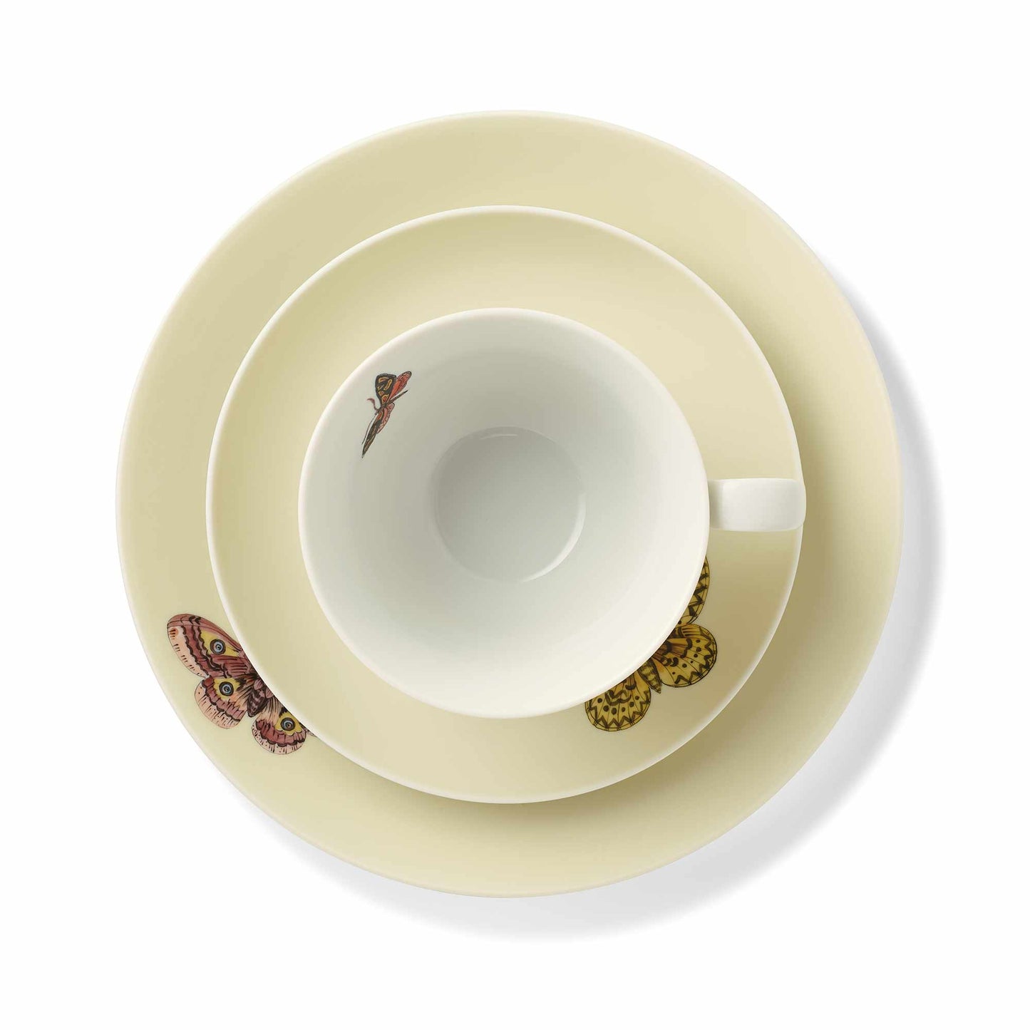 Butterfly Cup, Saucer & Plate