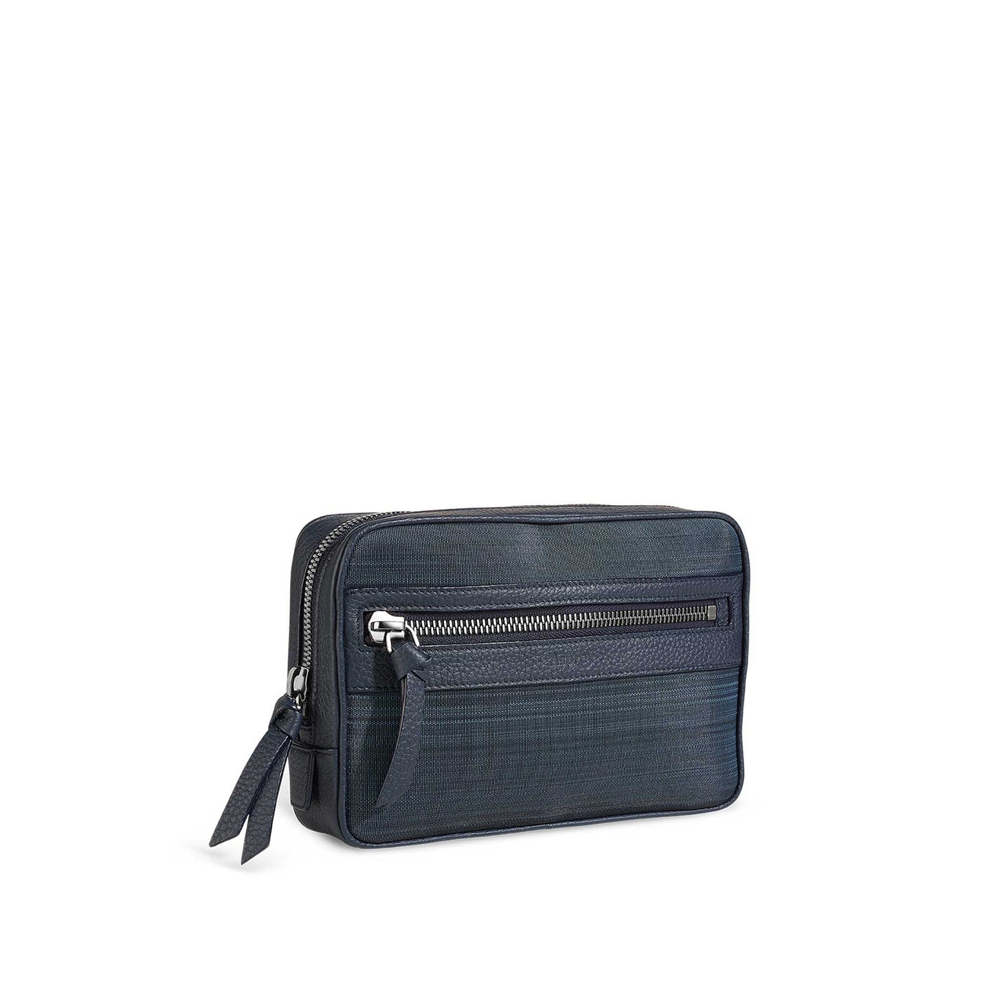 GMT Clutch in Marine Horsehair & Soft Grain Leather