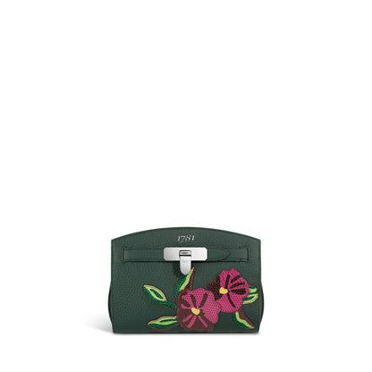 1781 Floral Pochette Handbag in Soft Grain Leather