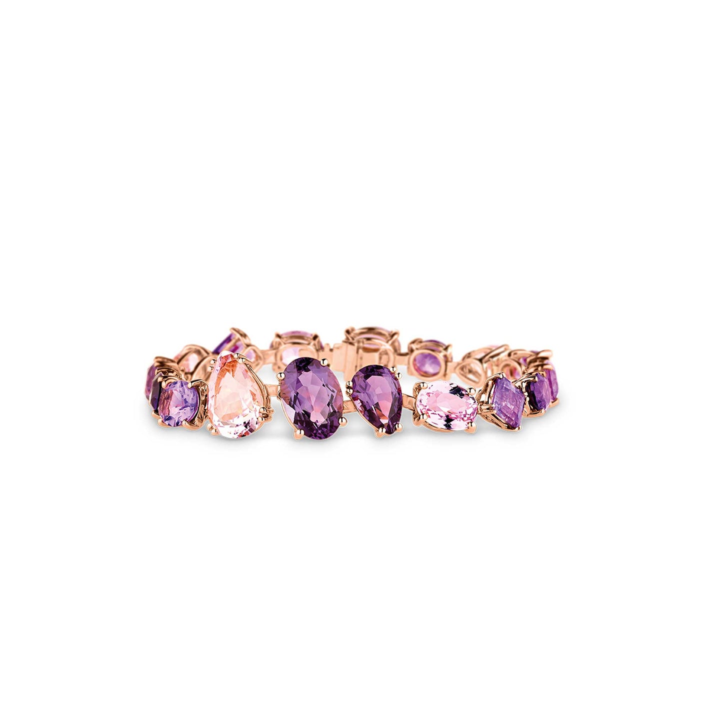 Chaos Bracelet in 18ct Rose Gold with Amethysts and Kunzites