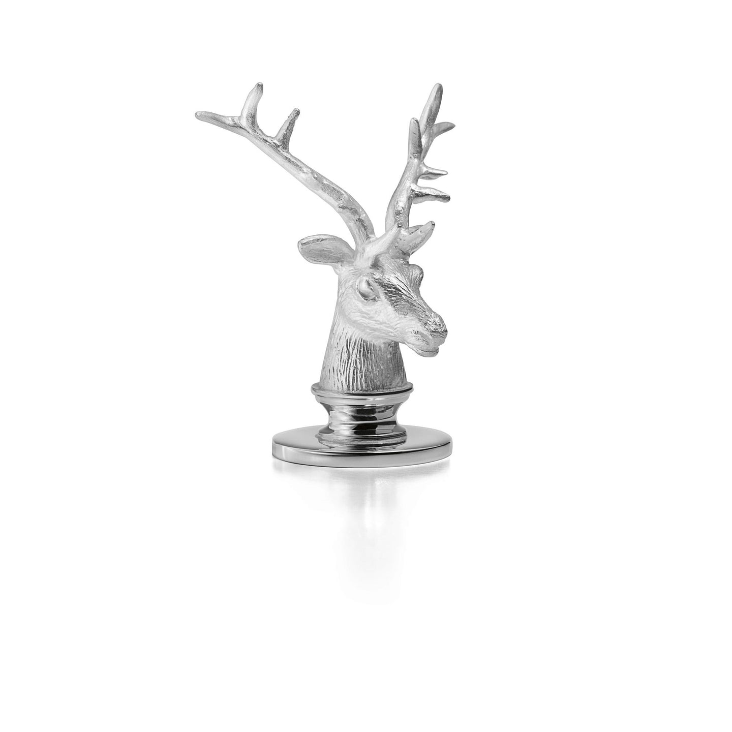 Stag Head Place Card Holders in Sterling Silver, Set of 6
