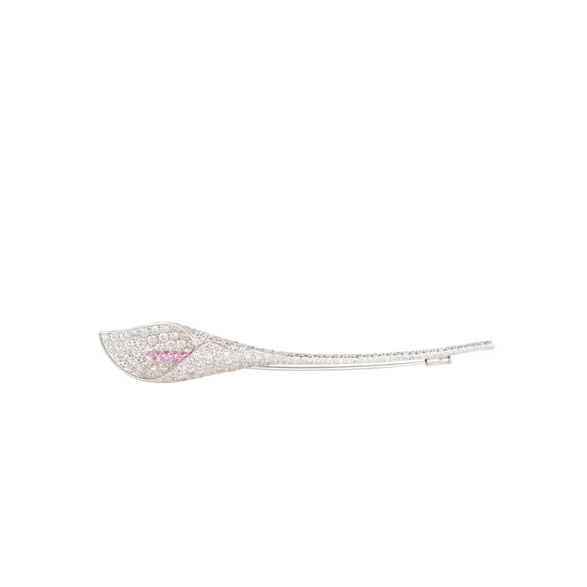 Pink Sapphire & Diamond ‘Calla Lily’ Brooch