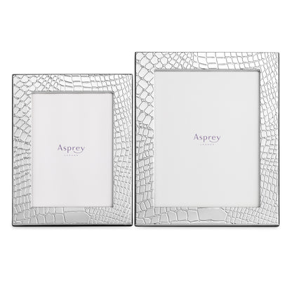 Croc Frame in Sterling Silver