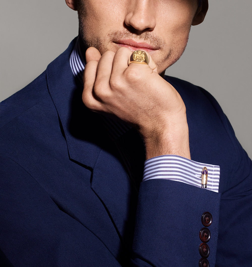 Asprey Londonスターリングシルバー メイクアップミラー small_double_pocket_makeup_mir