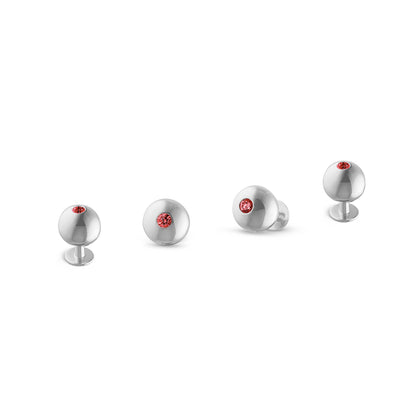 Dress Studs in 18ct White Gold