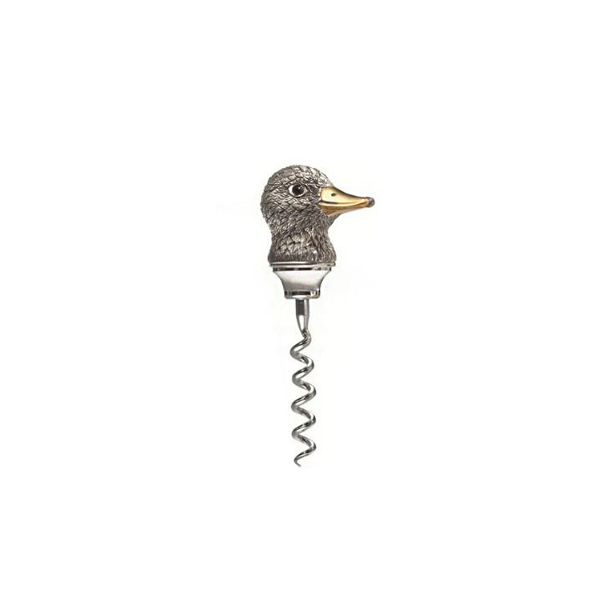 Duck Head Corkscrew in Sterling Silver