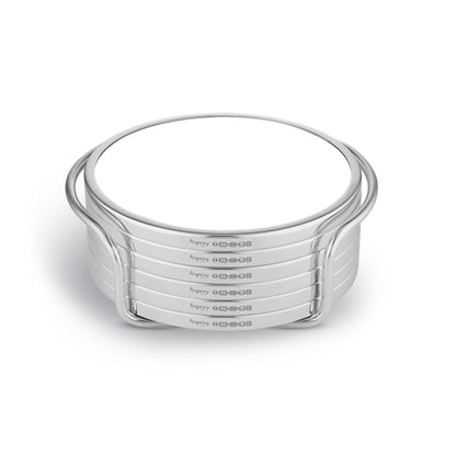 Coasters in Sterling Silver and Formica®, Set of 6