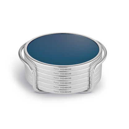 Coasters in Sterling Silver and Formica®, Set of 6
