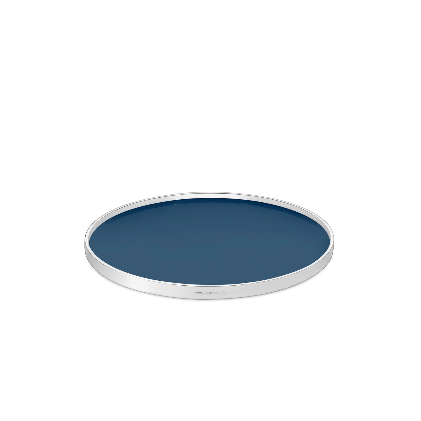 Round Tray in Sterling Silver & Formica®, 8"