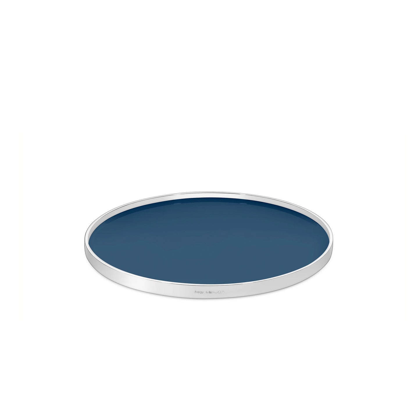 Round Tray in Sterling Silver & Formica®, 8"