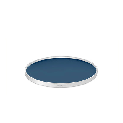 Round Tray in Sterling Silver & Formica®, 8"