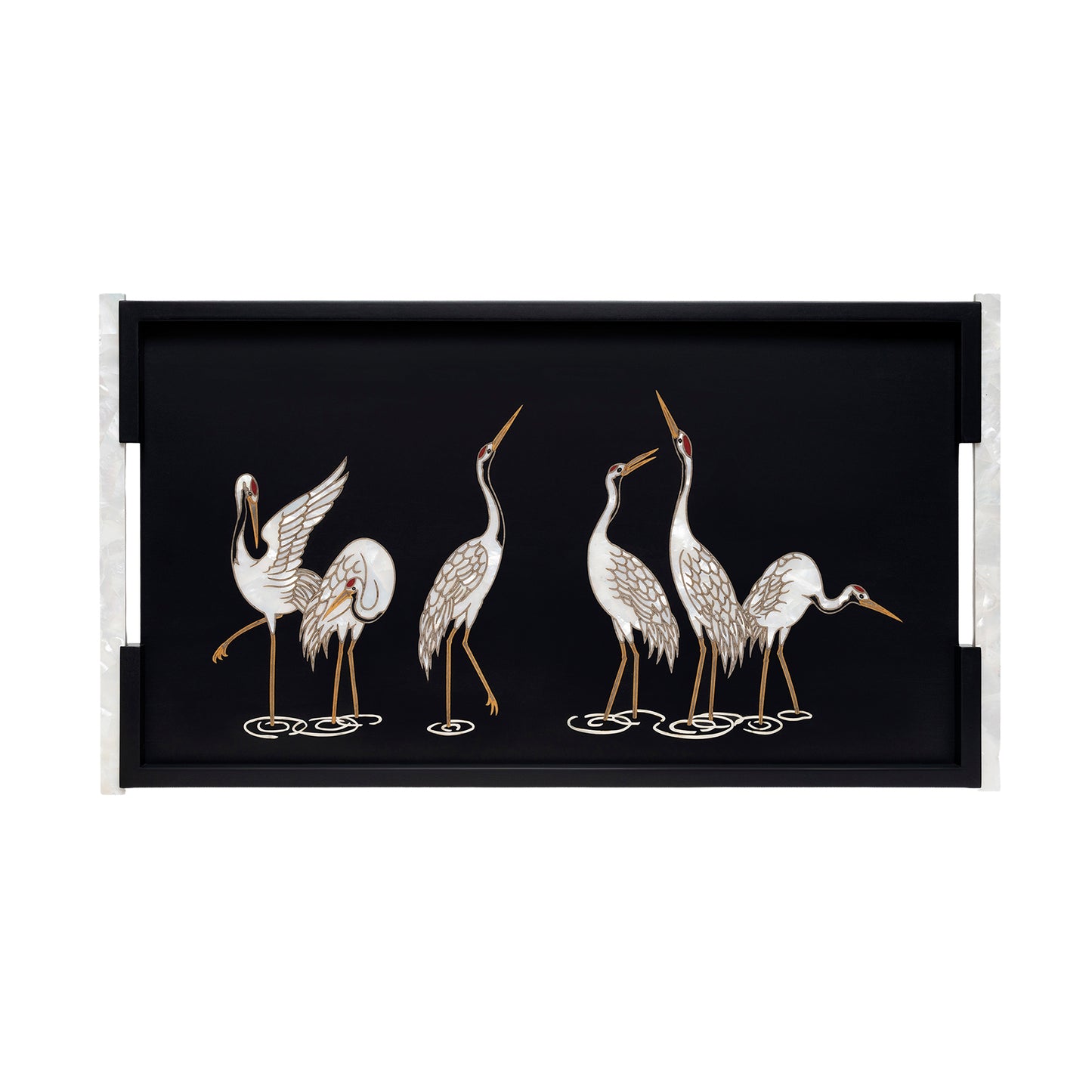 Grazing Cranes Tray