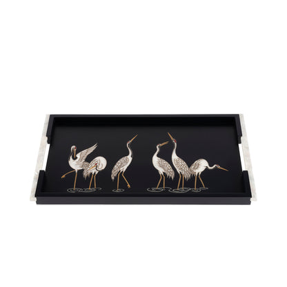 Grazing Cranes Tray
