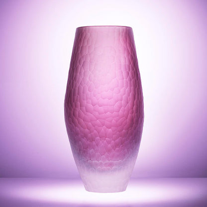 Hammered Crystal Vase