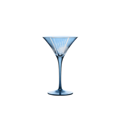 The Hamptons Crystal Martini Glass