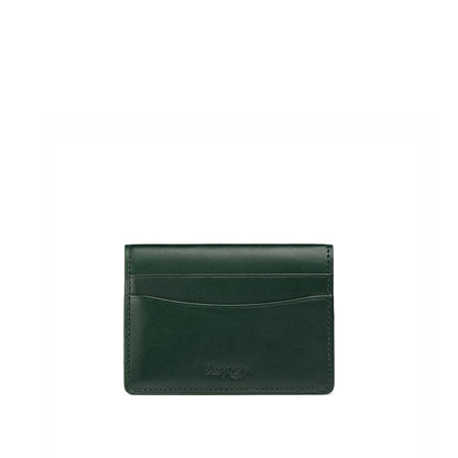 Hanover Flat Card Holder in Saddle Leather