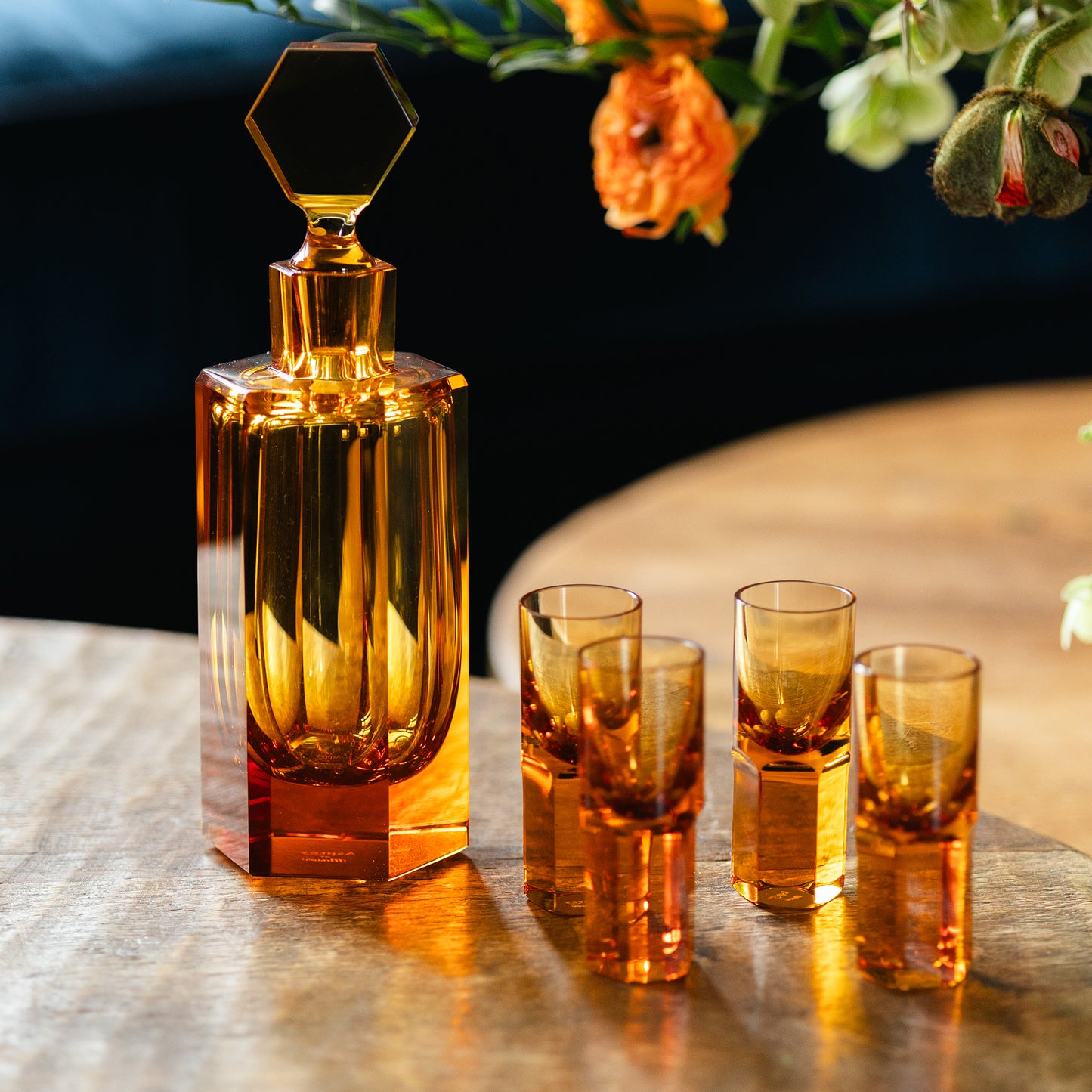 Hexagonal Liqueur Set