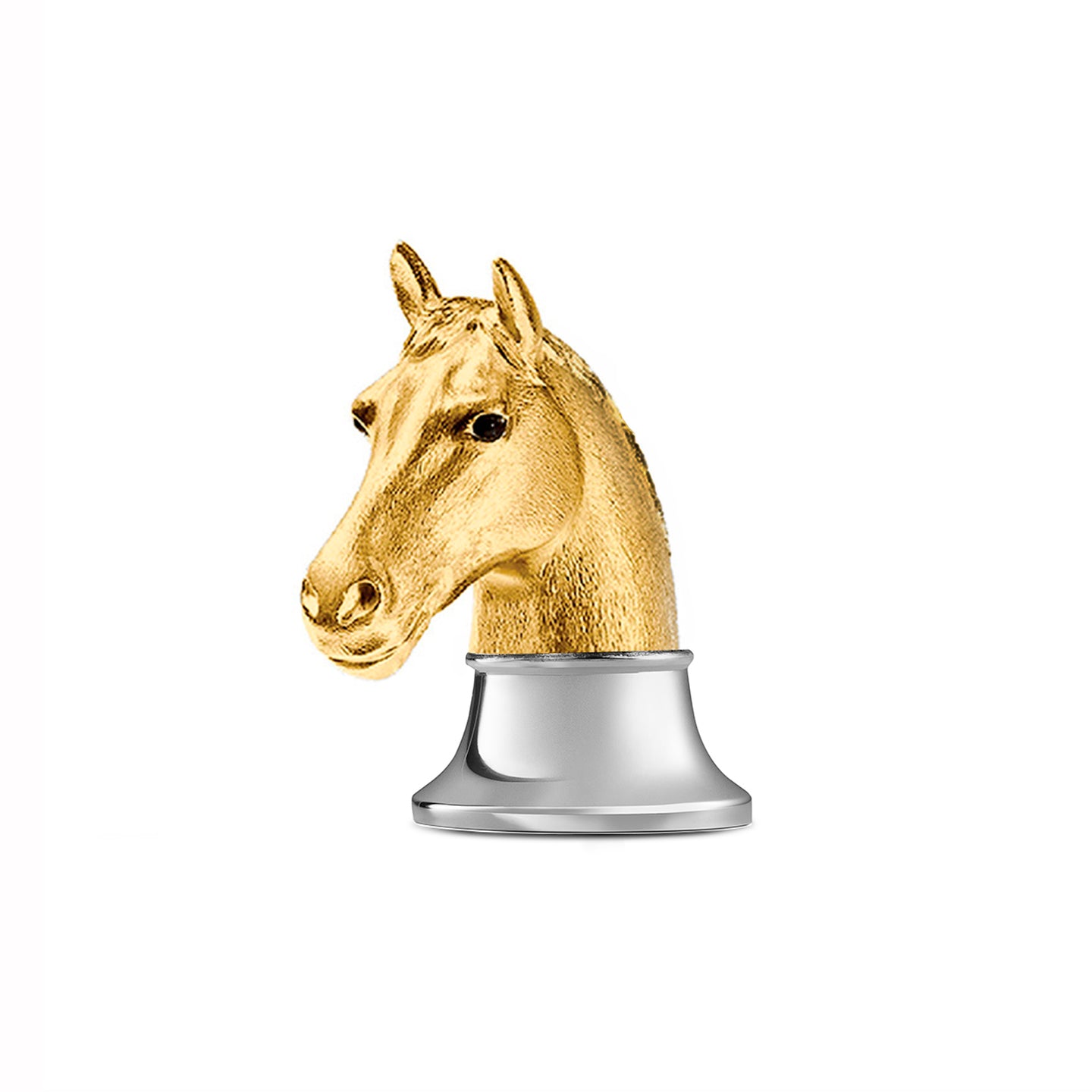 Horse Head Bottle Opener in Sterling Silver Gilt