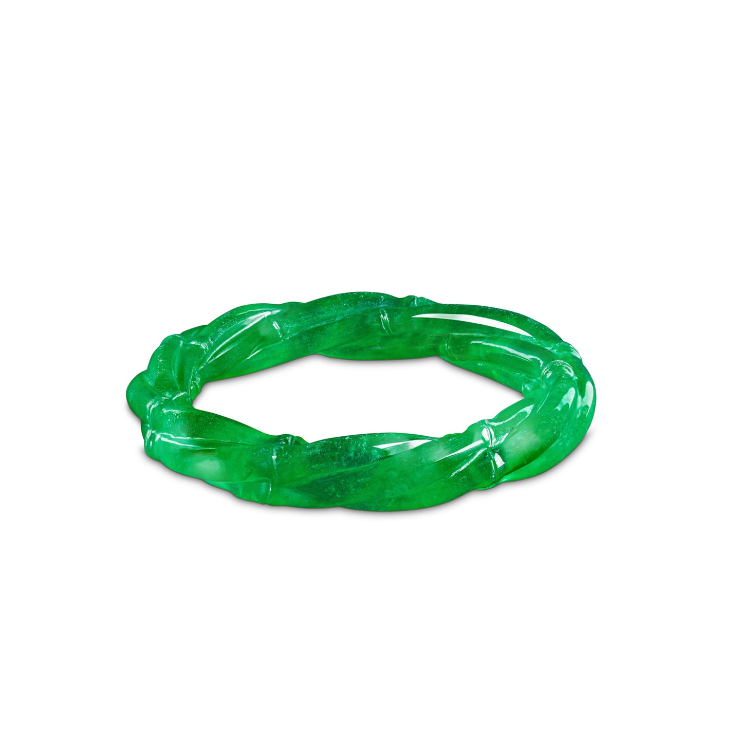 Imperial Jadeite Carved Bangle