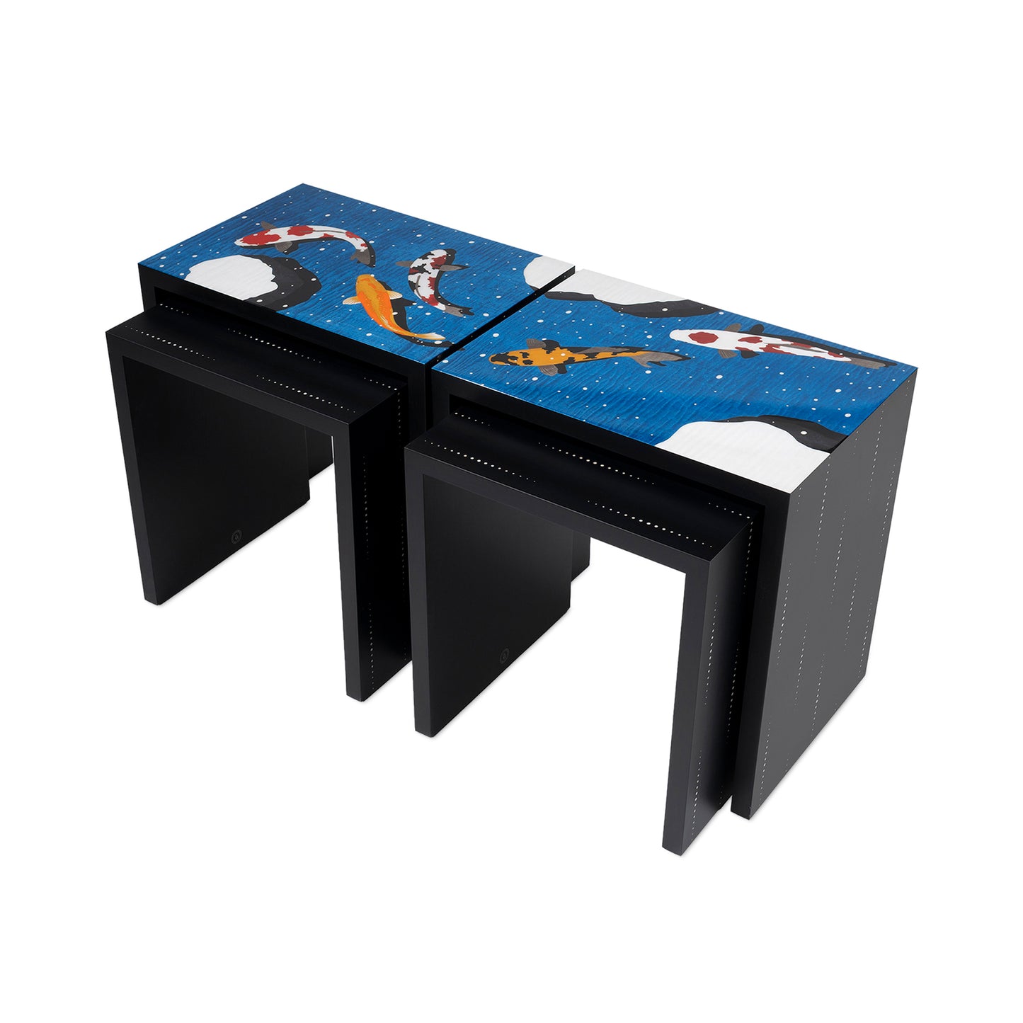 Koi Pond & Rain Nesting Tables