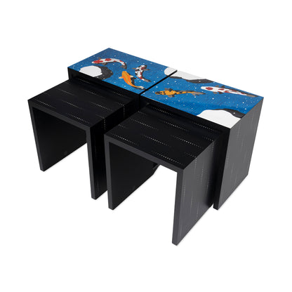 Koi Pond & Rain Nesting Tables