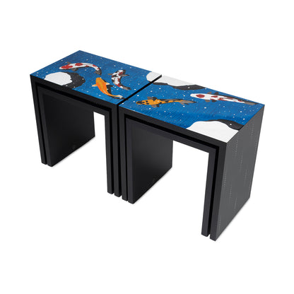 Koi Pond & Rain Nesting Tables