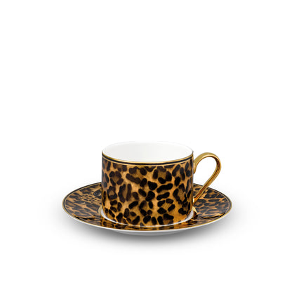 Leopard Teacup & Saucer