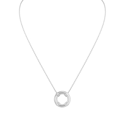 Life Ring Pendant Necklace in Sterling Silver