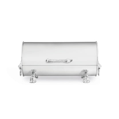 スターリングシルバーのライオンビスケットバレル