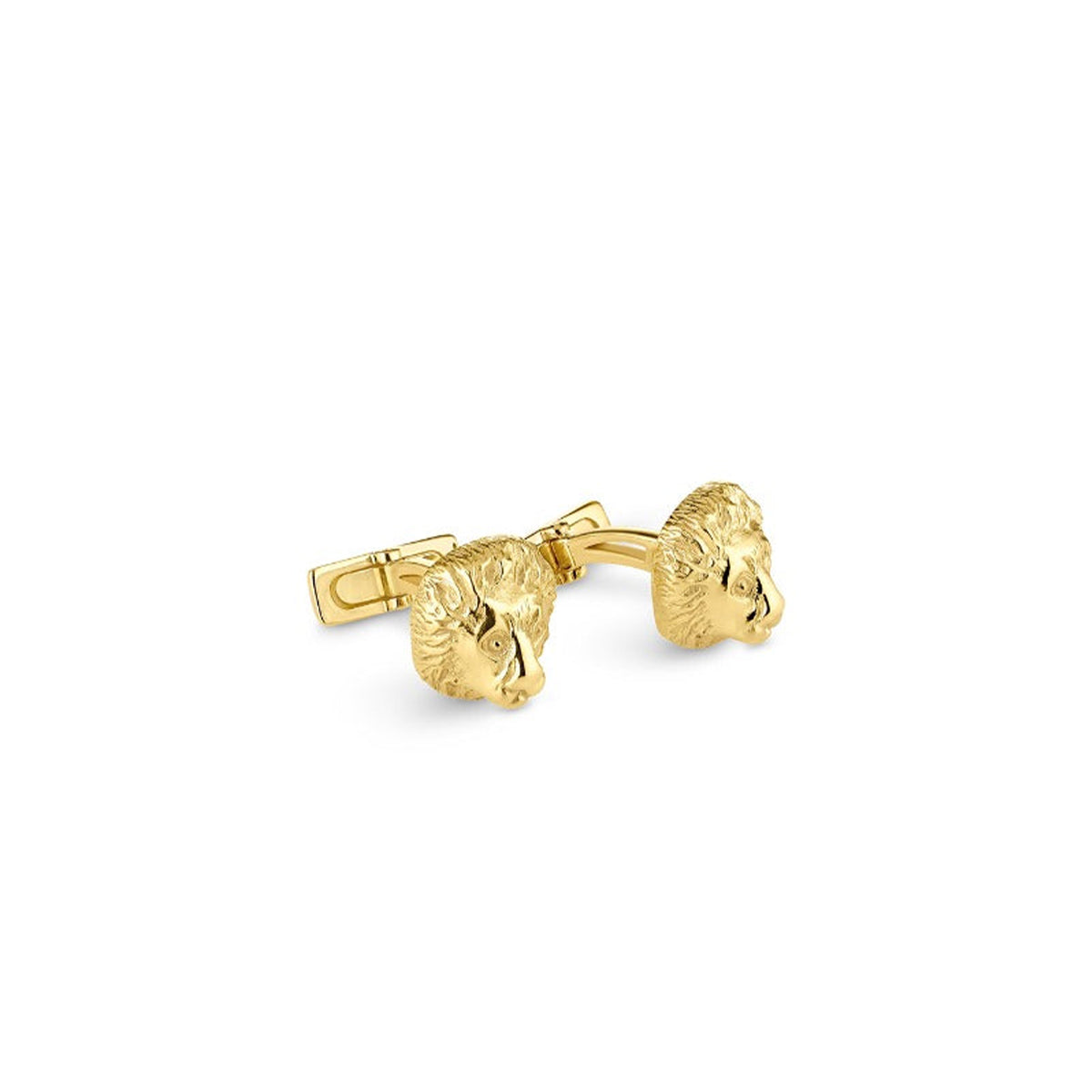 Lion Cufflinks in Sterling Silver Gilt