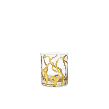 Octopus Gilded Crystal Tumbler