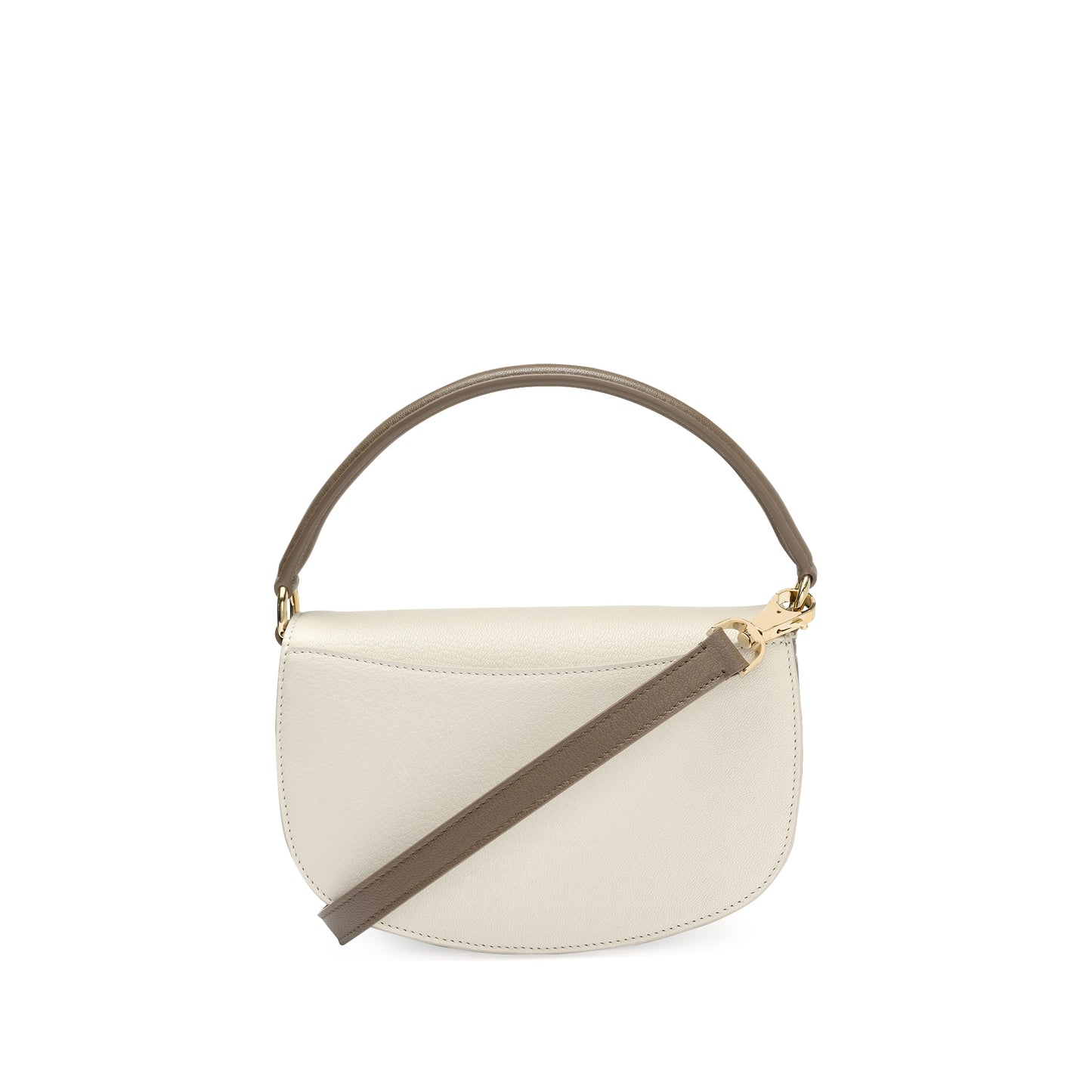 Polo Top Handle Handbag in Pebble Grain Leather