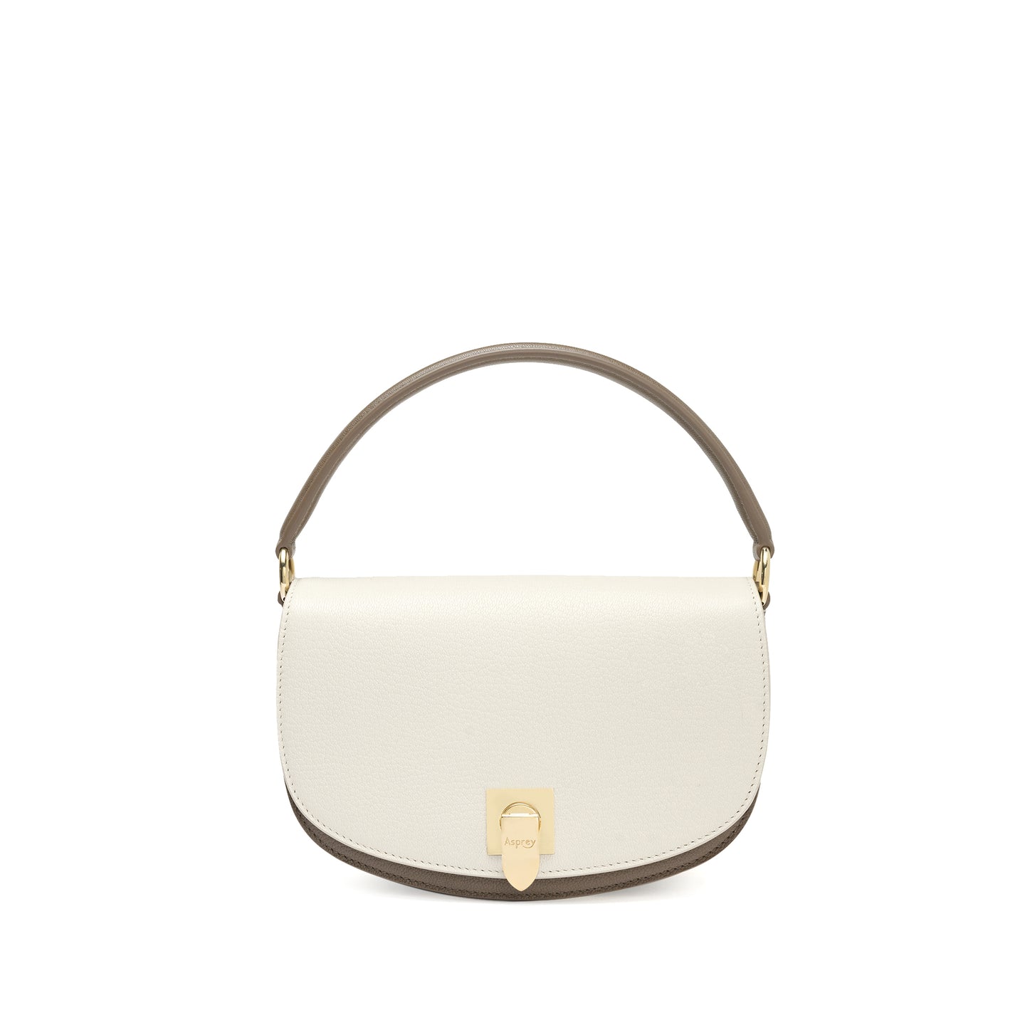 Polo Top Handle Handbag in Pebble Grain Leather