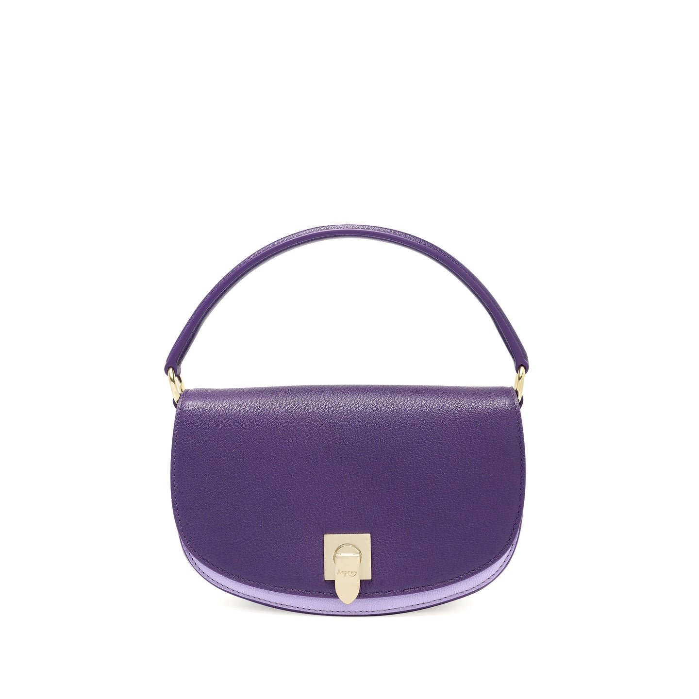 Polo Top Handle Handbag in Pebble Grain Leather