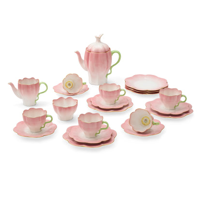 Poppy Porcelain Tea/Coffee Set for 6