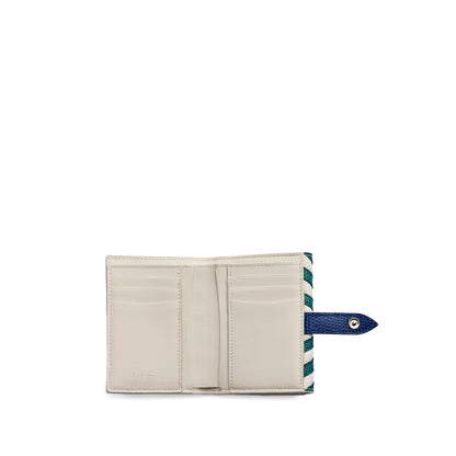 Regent French Purse in Soft Grain Leather and Lizard