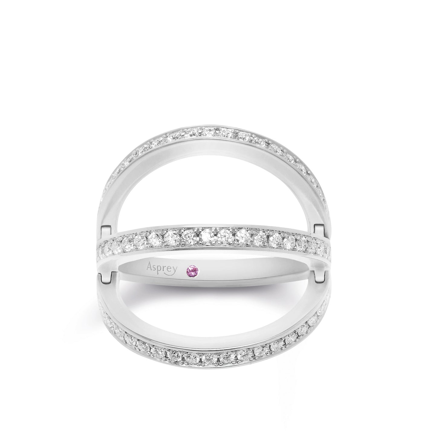 Flip Ring in 18ct White Gold with Diamonds