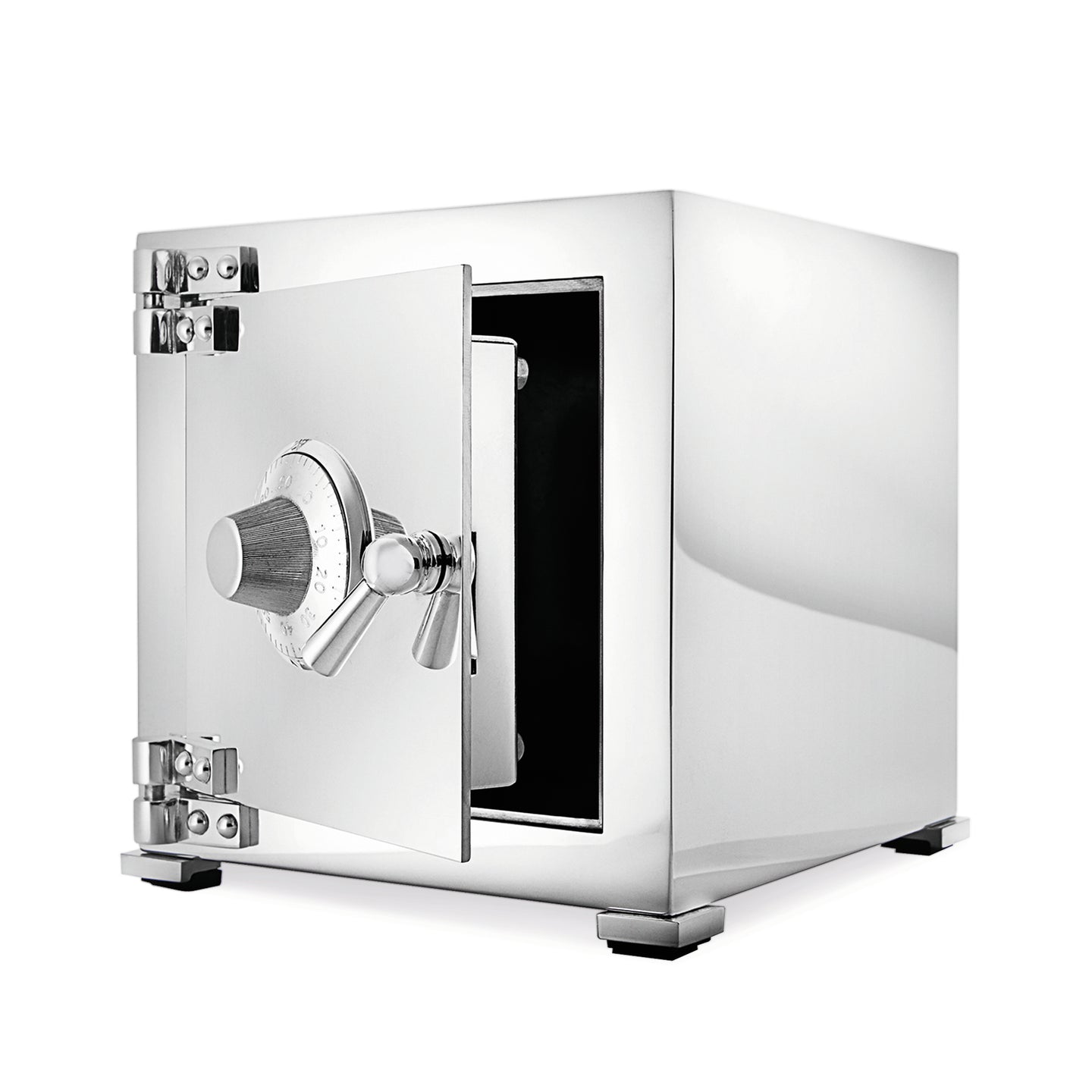 Money Bank Combination Safe in Sterling Silver, Large