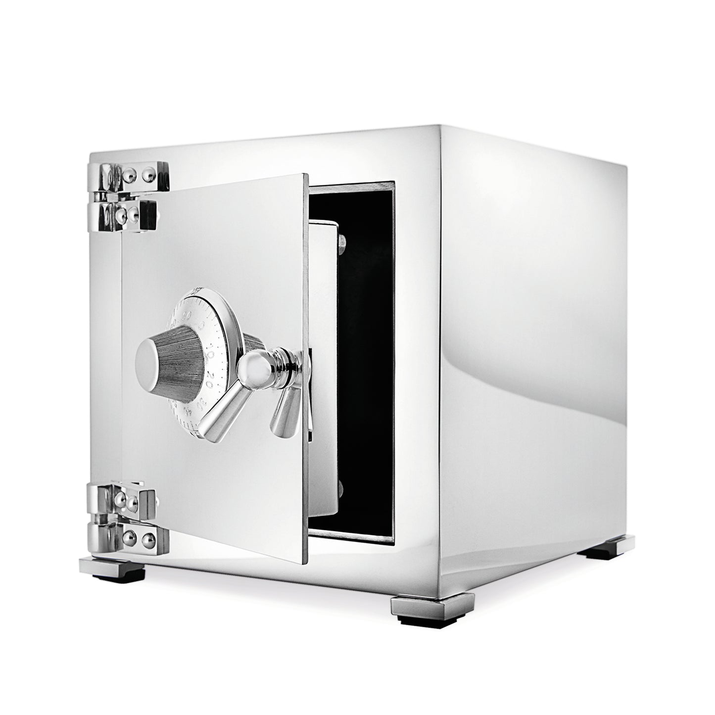 Money Bank Combination Safe in Sterling Silver, Large