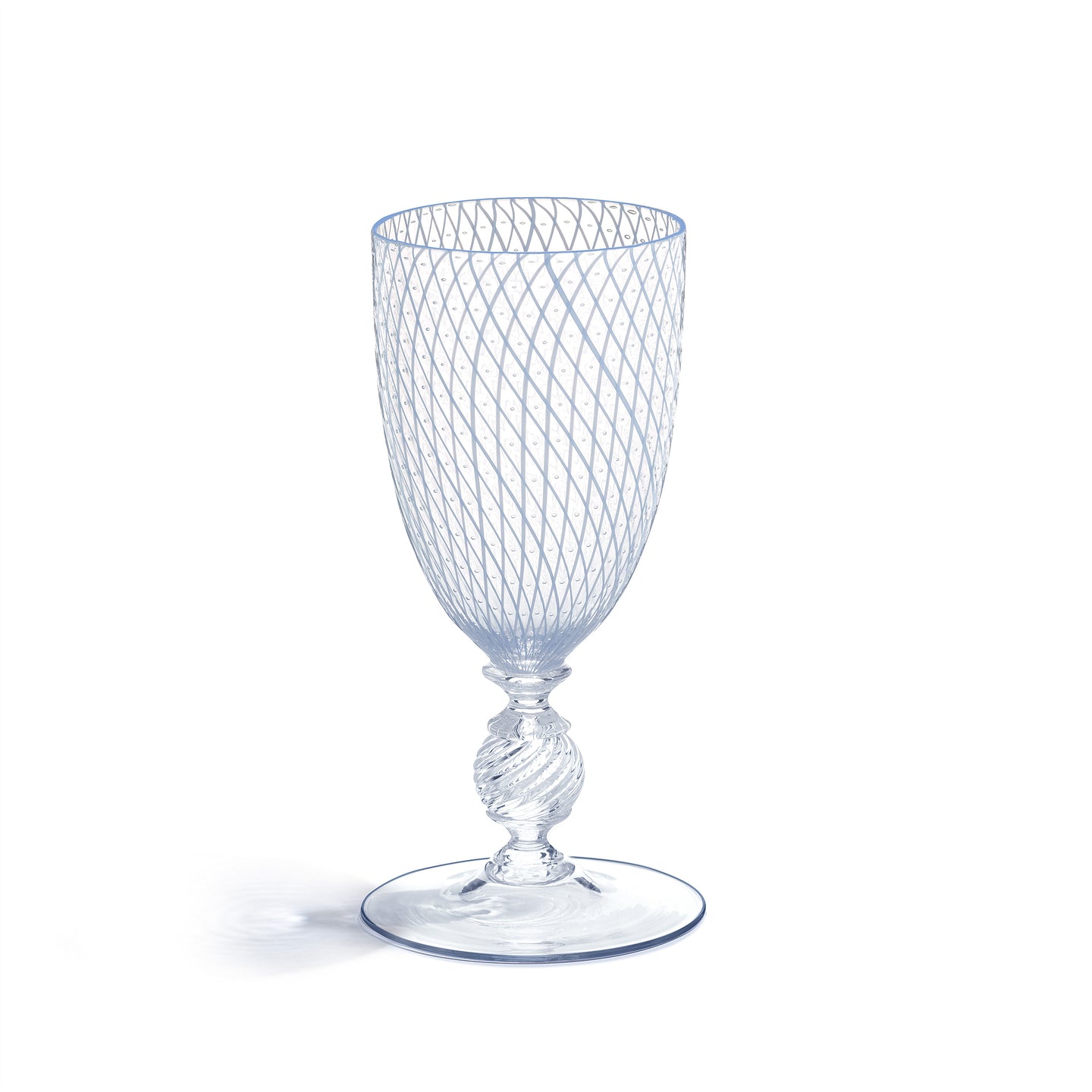 Murano Reticello Water Glass