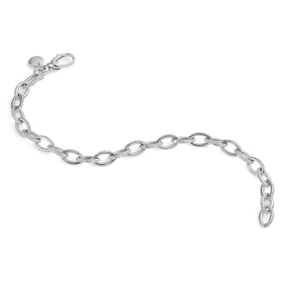 Woodland Charm Bracelet in 18ct White Gold with Diamonds