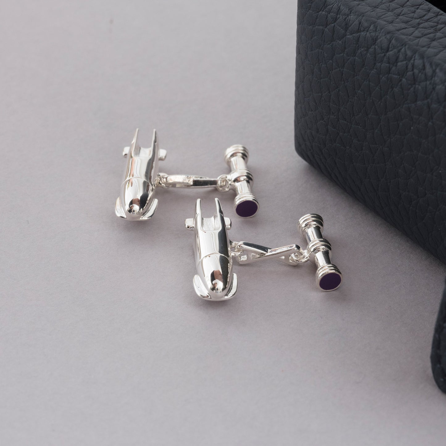 Bobsleigh Cufflinks in Sterling Silver