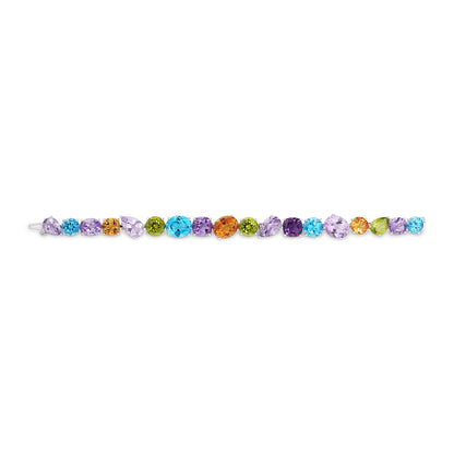 Chaos Bracelet in 18ct White Gold with Multicoloured Gemstones