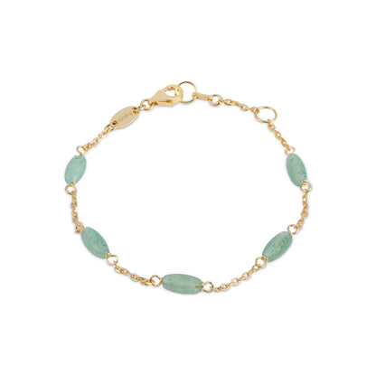 Christmas Cracker with Sterling Silver Gilt & Aventurine Bracelet