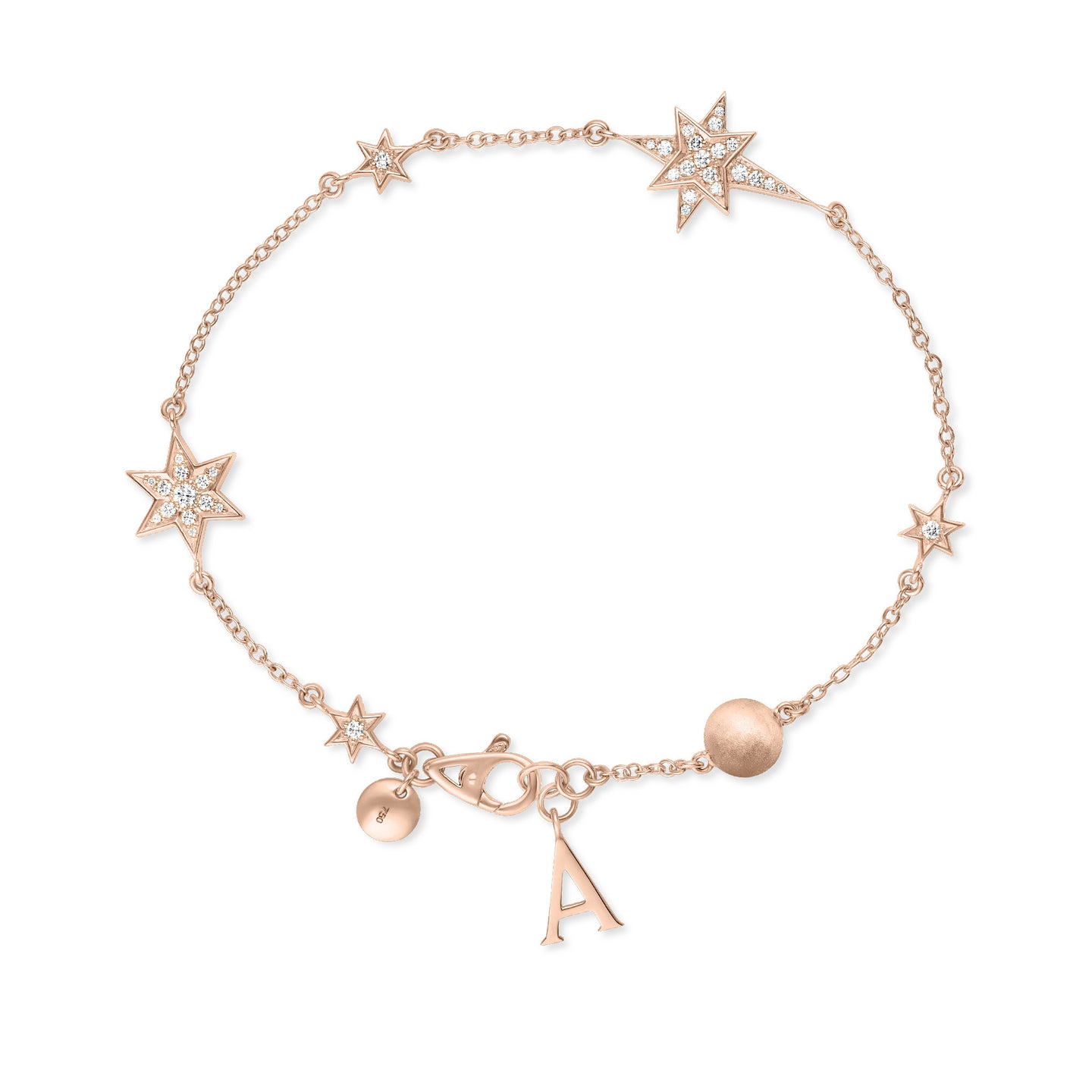 Cosmic Stargazer Bracelet in 18ct Rose Gold with Diamonds